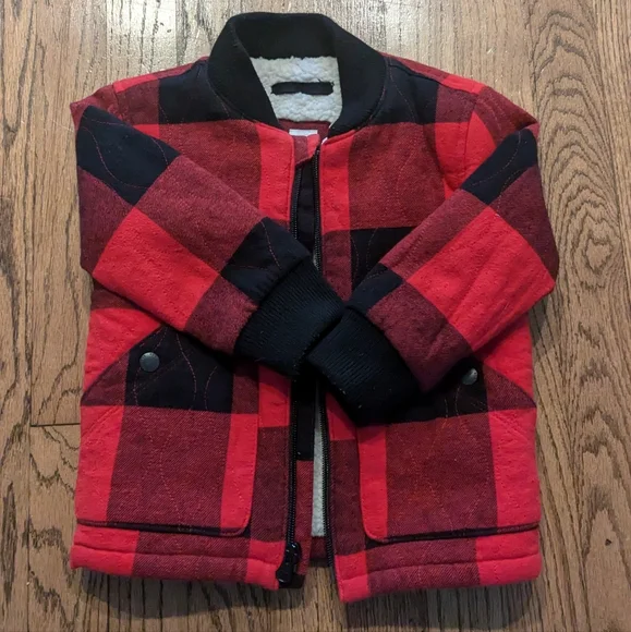 Adorable Warm GAP Plaid Fleece Jacket- 2T - Picture 1 of 4